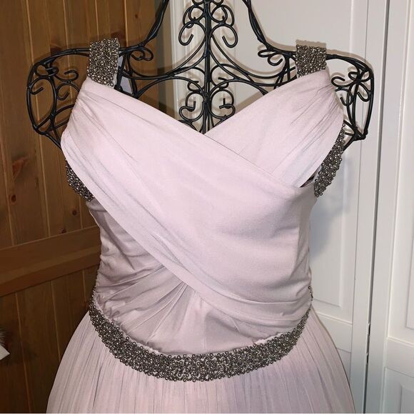 COAST Lavender Maxi Prom Dress With Beading Size 6 - Picture 3 of 8